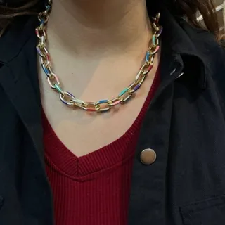 گردنبند کارتیه رنگی زیبا