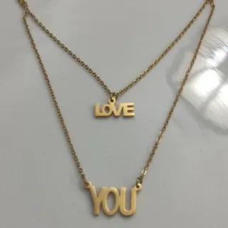 گردنبند love you رنگ ثابت