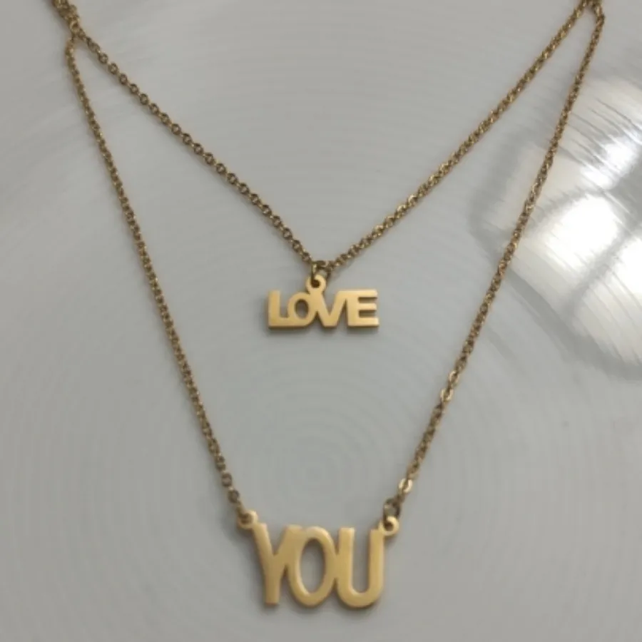 گردنبند love you رنگ ثابت