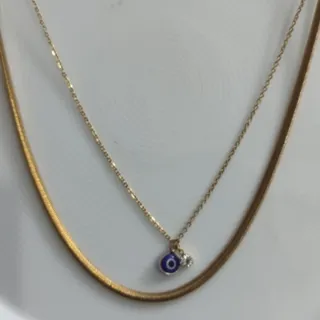 گردنبند دولاین ماری ونگین