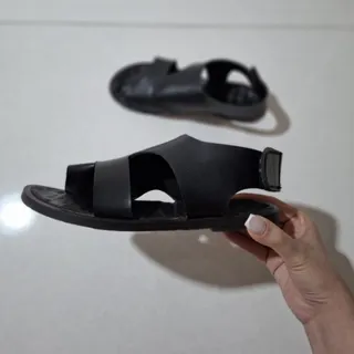 صندل مشکی تخت چرم مصنوعی