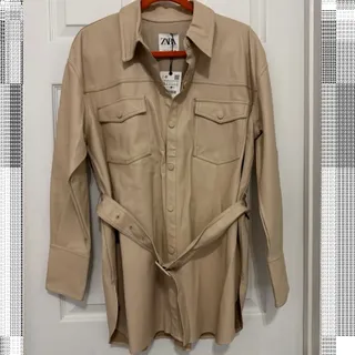 پالتو کت چرم زارا zara