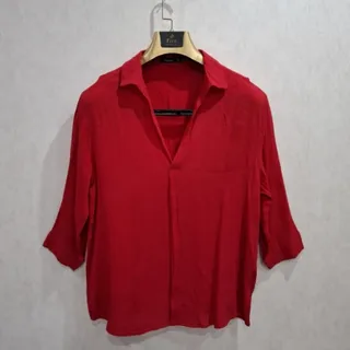 شومیز قرمز برند برشکا