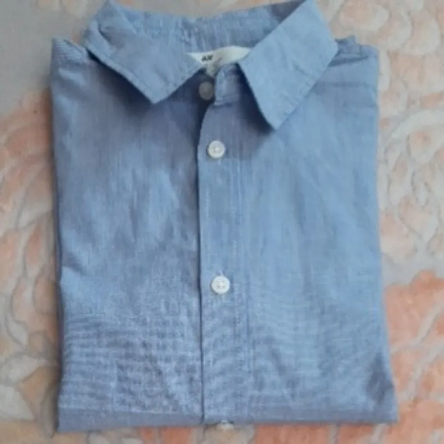 پراهن لینن آبی روشنH& M