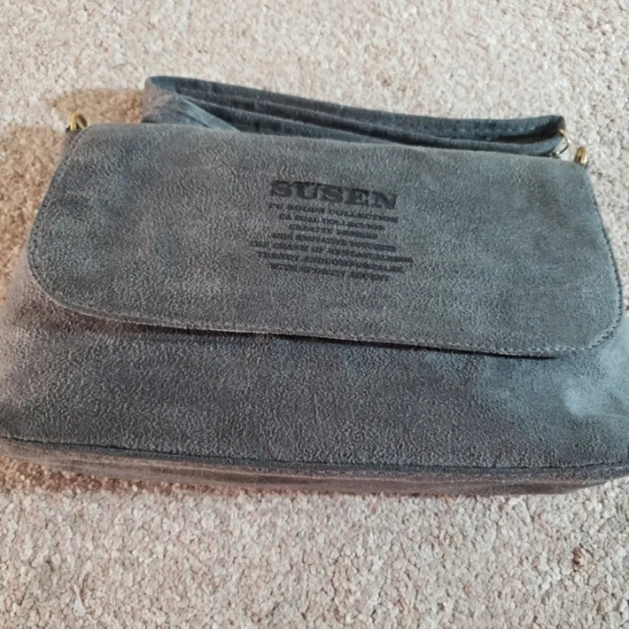 کیف جیر طوسی نوک مدادی