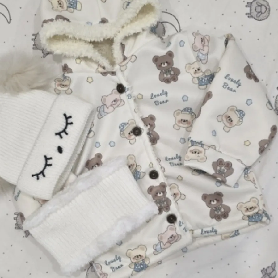 کاپشن و شال و کلاه بچگانه