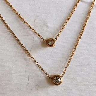 گردنبند دولاین  رنگ ثابت