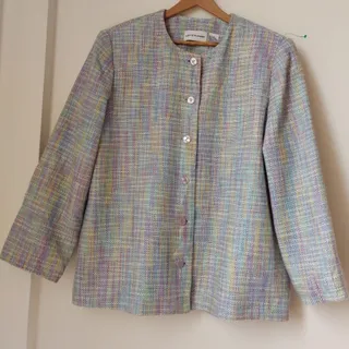 کت یاسی با دکمه صدفی