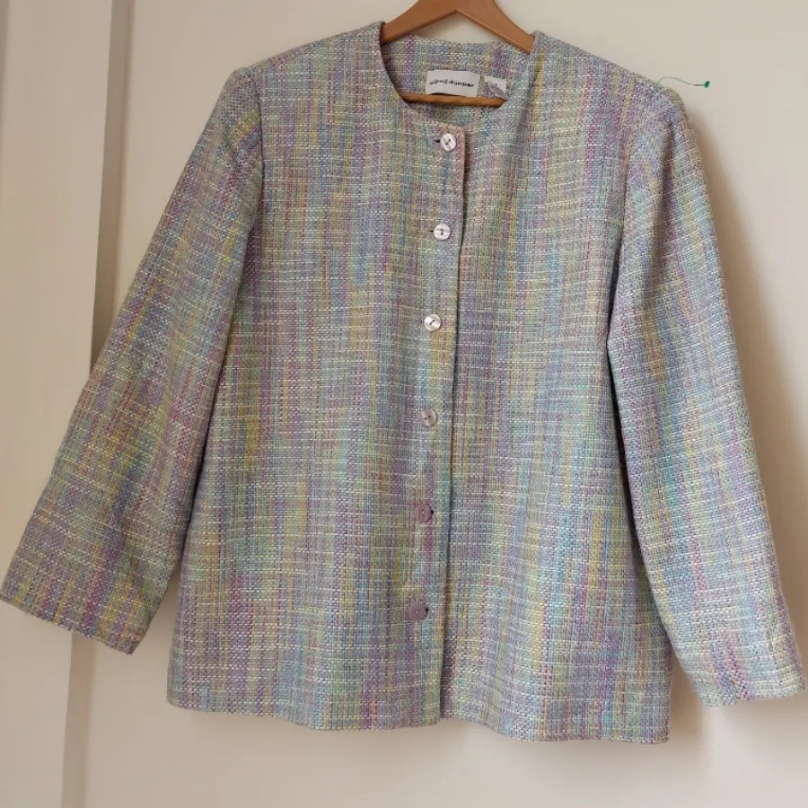 کت یاسی با دکمه صدفی