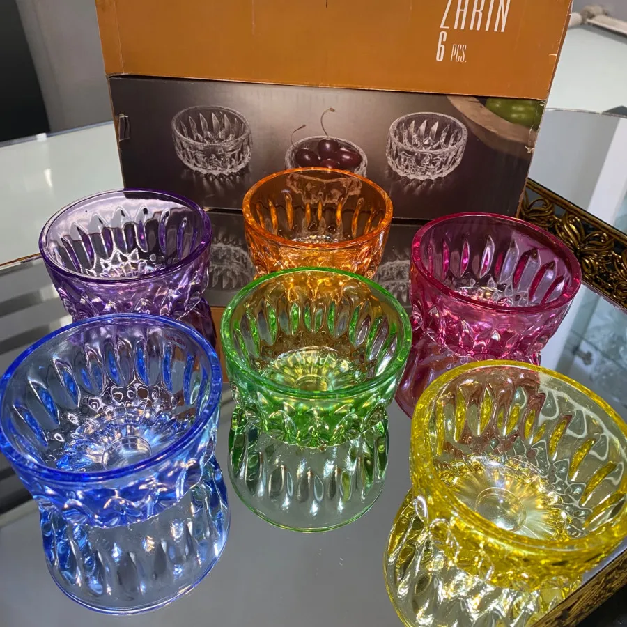 پیاله رنگی شیشهای