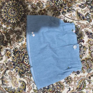 دامن جین گلدوزی بچگانه