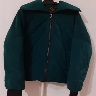 کاپشن کوتاه سبز