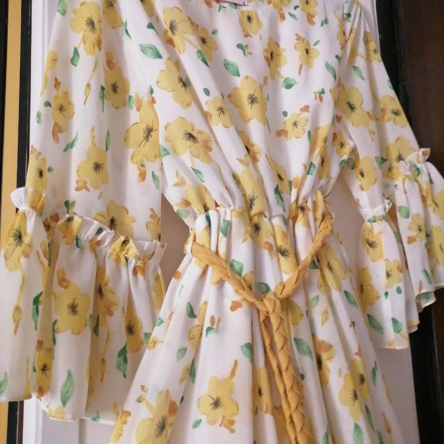 پیراهن حریر آستردار،