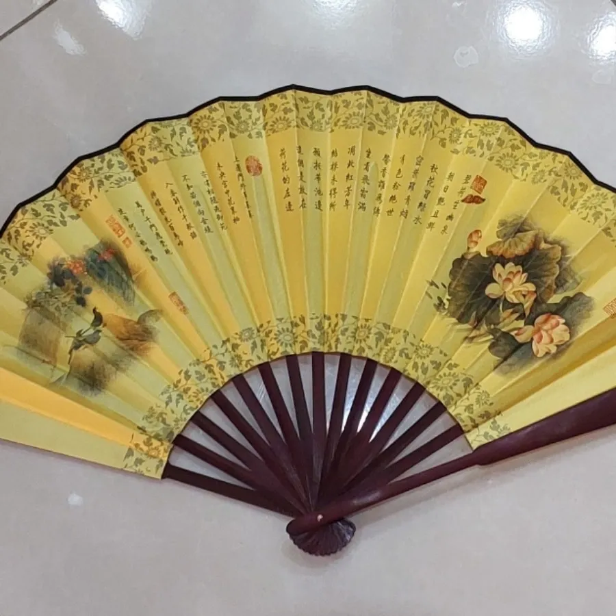 بادبزن ژاپنی چوب بامبو