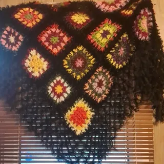 شال چهل تکه دستبافت