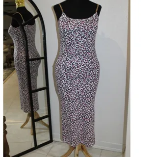 ماکسی پلنگی صورتی