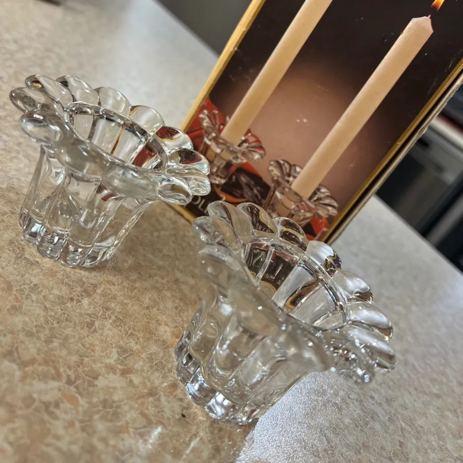 جا شمعی اصل کریستال