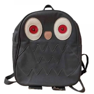 کیف کوله پشتی چرم طرح جغد