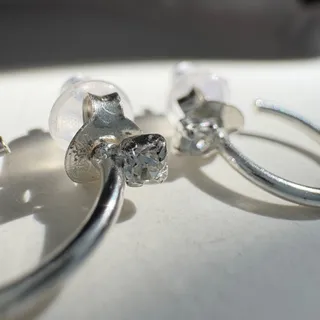 گوشواره حلقه ای نقره