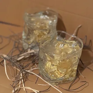 شمع جار ورقه طلا و نقره