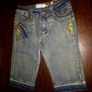 شلوارک جین شاین دار