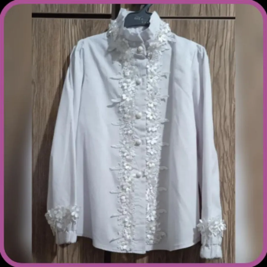 شومیز سفید مجلسی