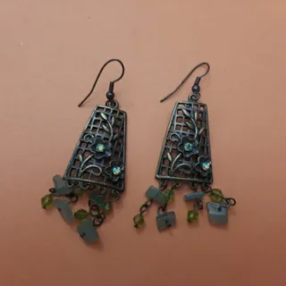 گوشواره رنگ برنزی