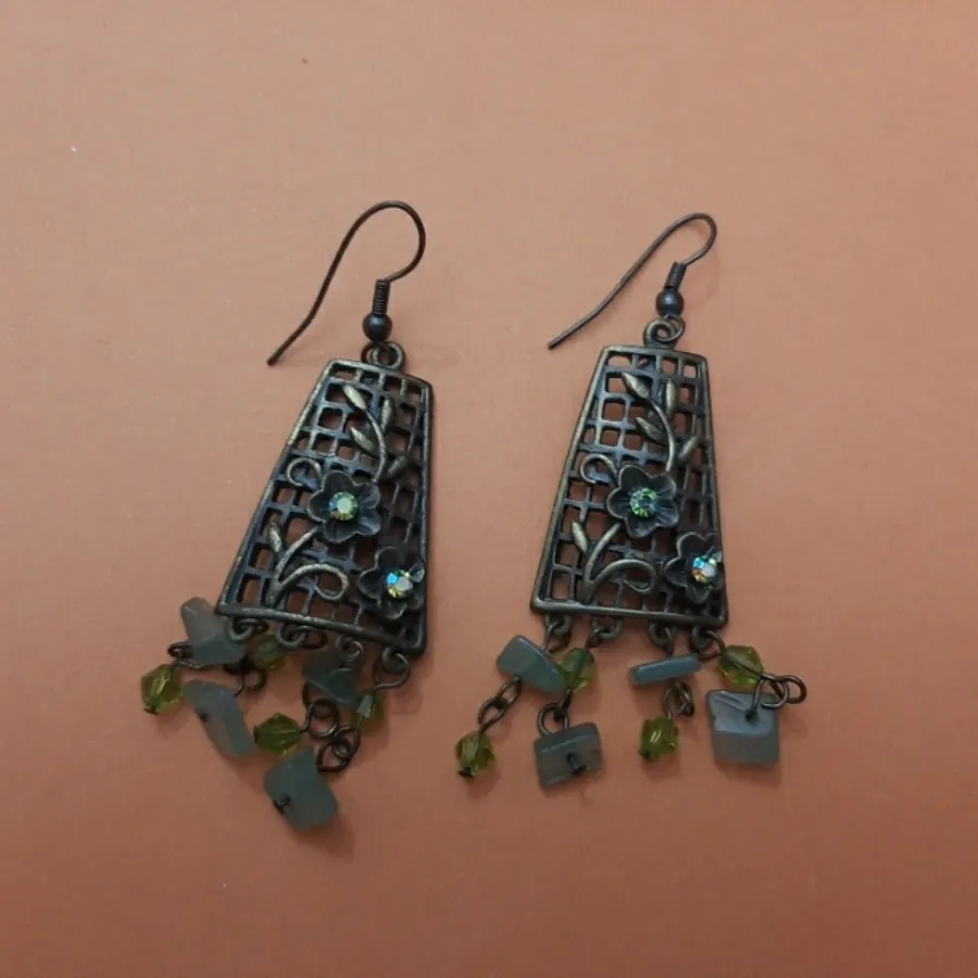 گوشواره رنگ برنزی