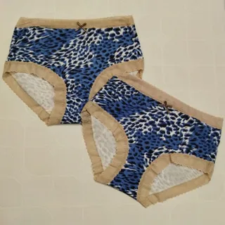 شورت نخ پنبه‌ای پلنگی