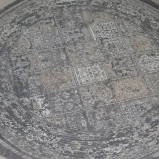 فرش کناره دوتا گرد