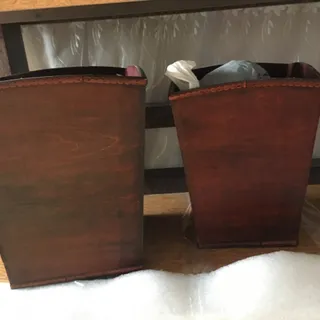 سطل اشغال چوبی