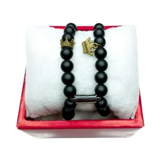 دستبند ست مگنتی طرح تاج