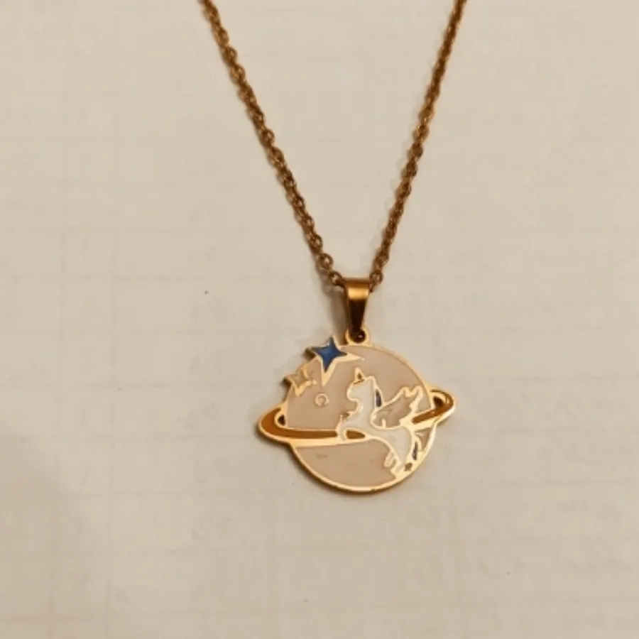 گردنبنداسب شاخدار کپی طلا