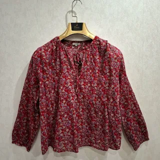 شومیز قرمز طرحدار