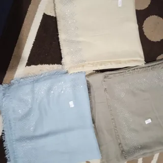 روسری نخی  دور نگین دار