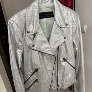 کت تک نقره ای دیسکو زارا