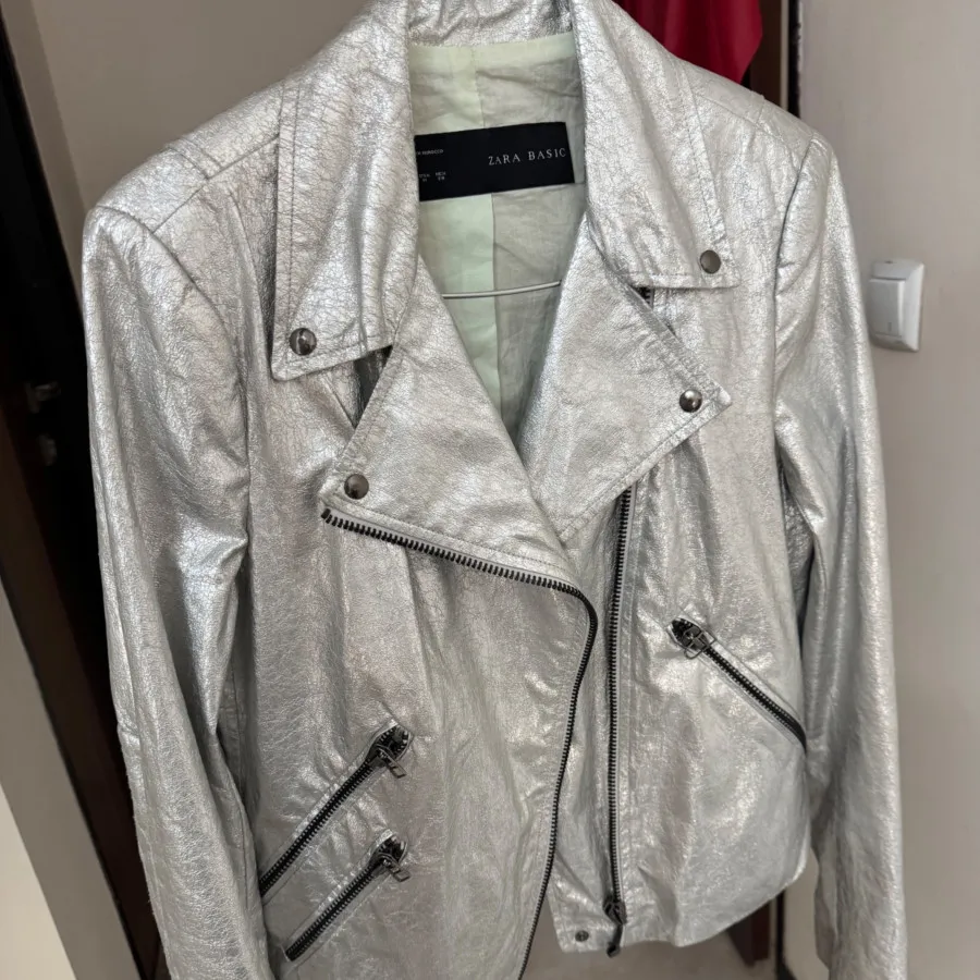 کت تک نقره ای دیسکو زارا