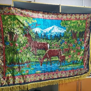 رومیزی مخمل آنتیک