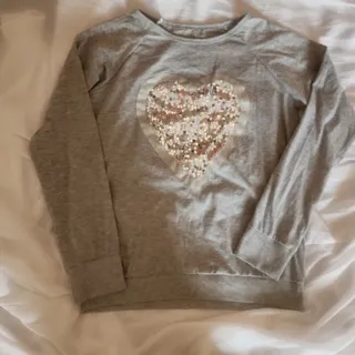 بلوز نخ پنبه قلب طوسی