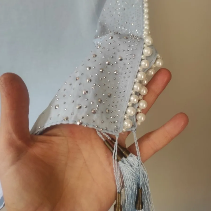 شال مجلسی آبی