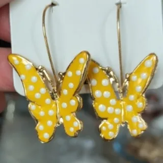 گوشواره پروانه میناکاری