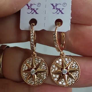 گوشواره پر نگین زیبا وخاص