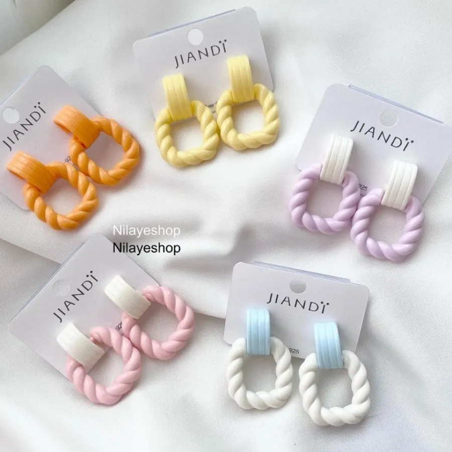 گوشواره رنگی سبک وزیبا