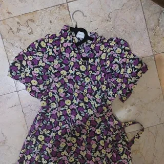 پیراهن ساحلی گل گلی