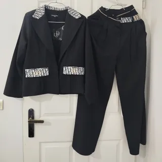 ست کراپ کت و شلوار دیور