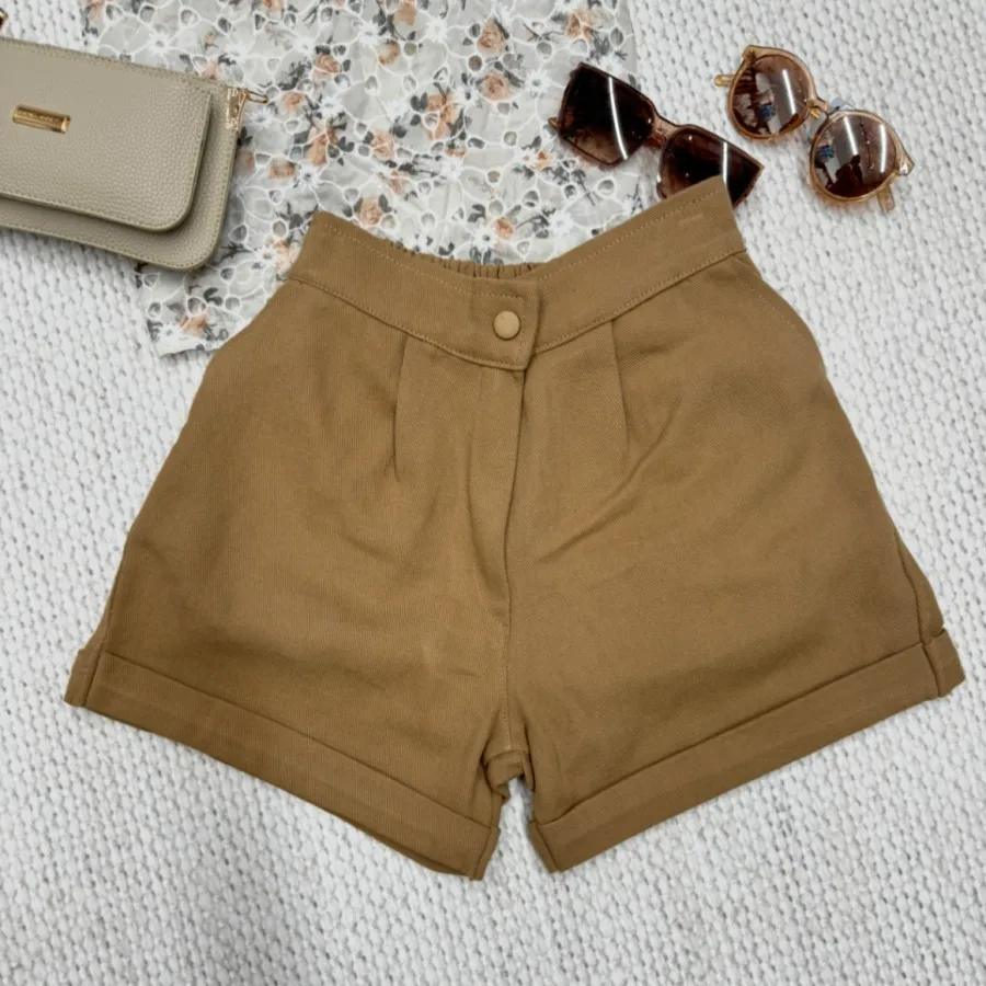 شلوارک کتان فری سایز