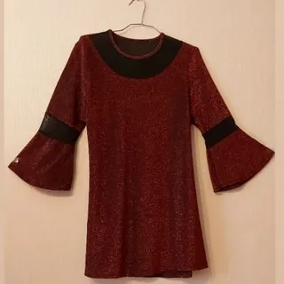 شومیز لمه قرمزیلدایی