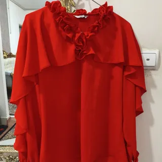 شومیز مجلسی قرمز یلدایی