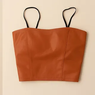 کراپ تاپ چرم