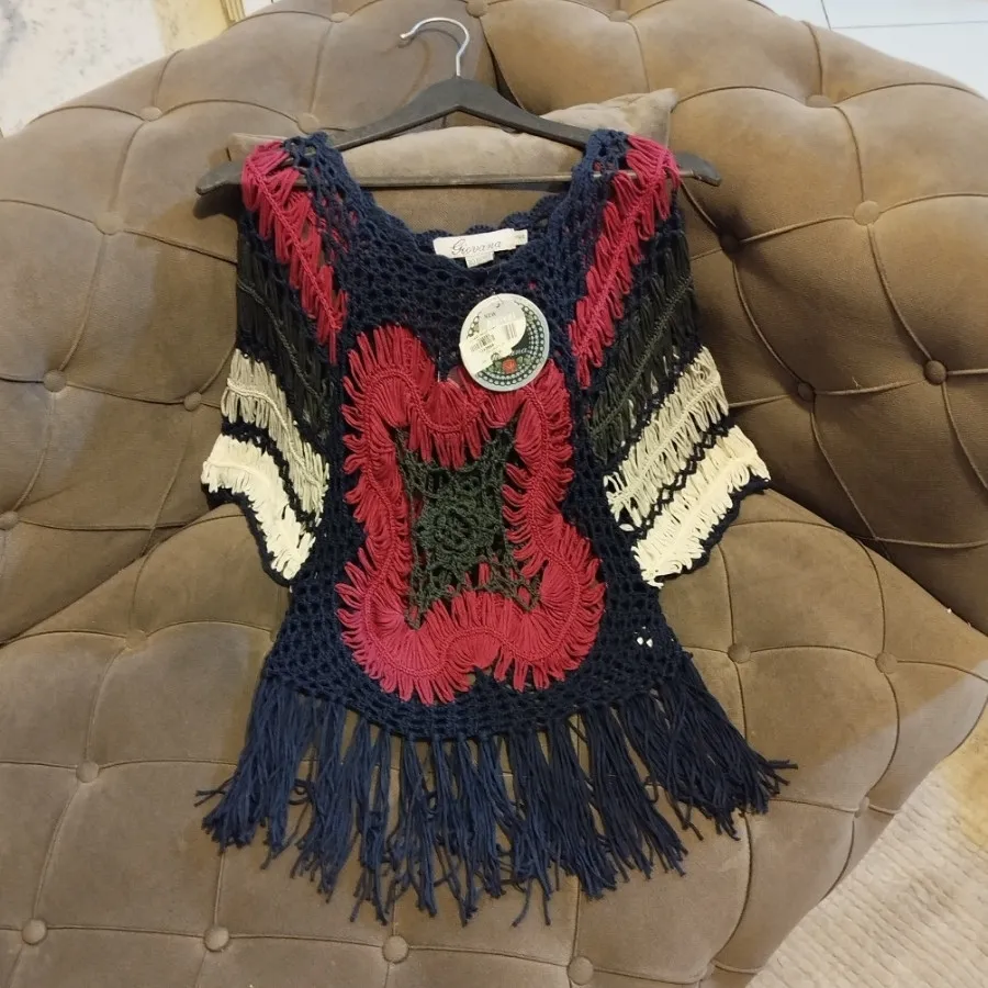 شومیز  قلاب بافی